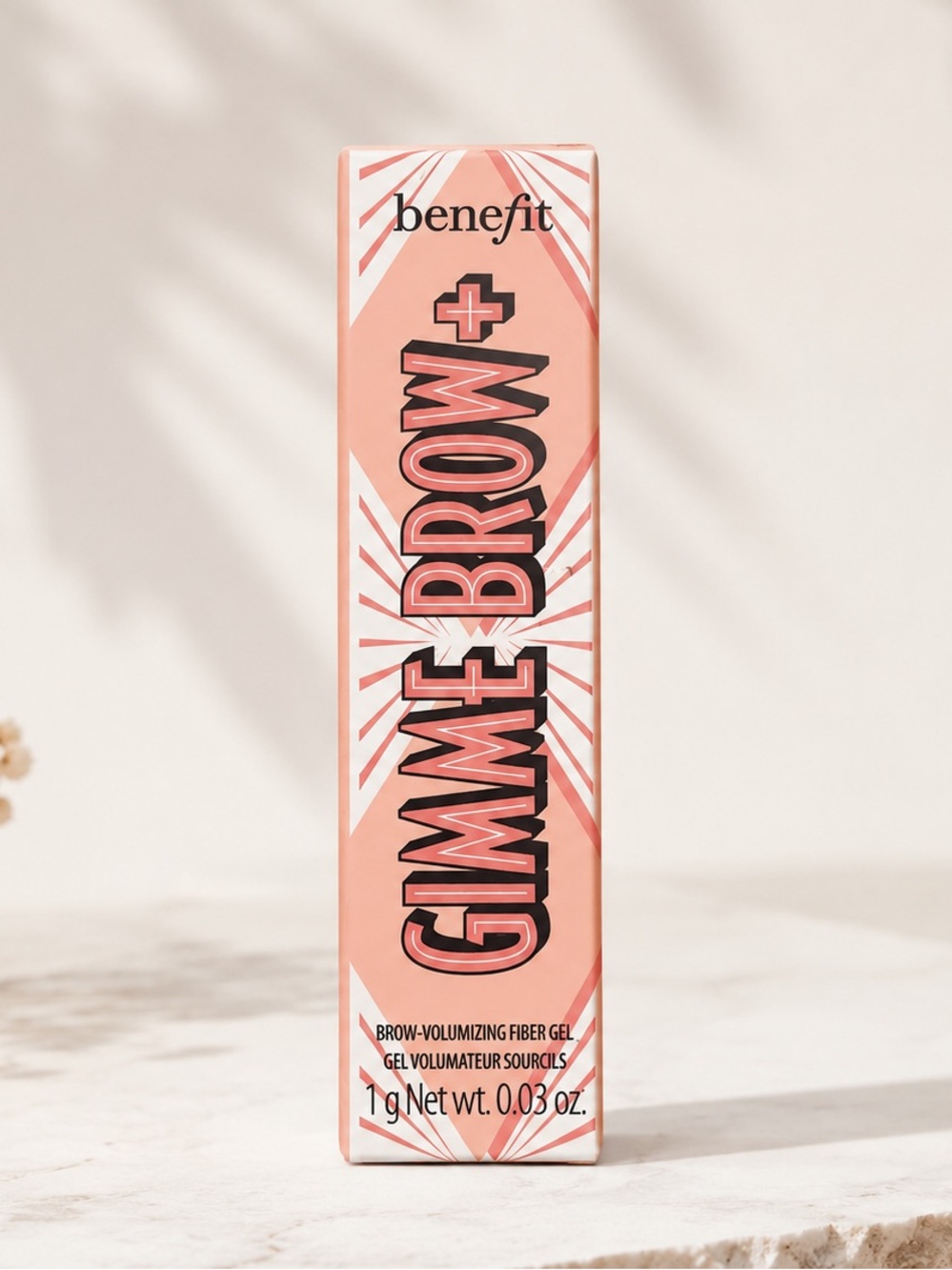 Benefit Gimme Brow+ Volumizing Fiber Gel Mini Shade 3 Neutral Light Brown | NIB